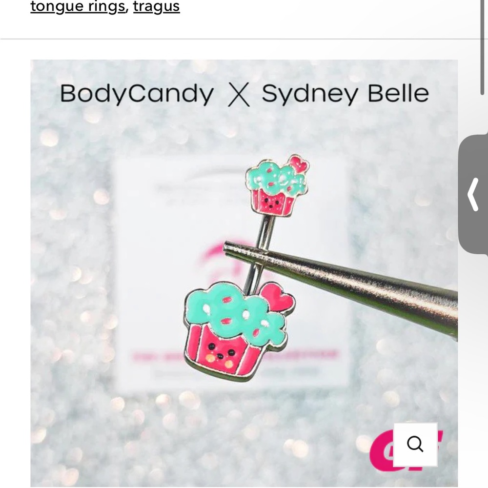 BodyCandy X Sydney Belle Cupcake Belly Ring